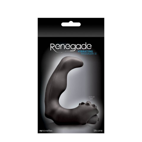 Jucarii Barbati, Stimulator Prostata Renegade Vibrating Massager Ii, Negru, 12 Cm, pasiune.ro
