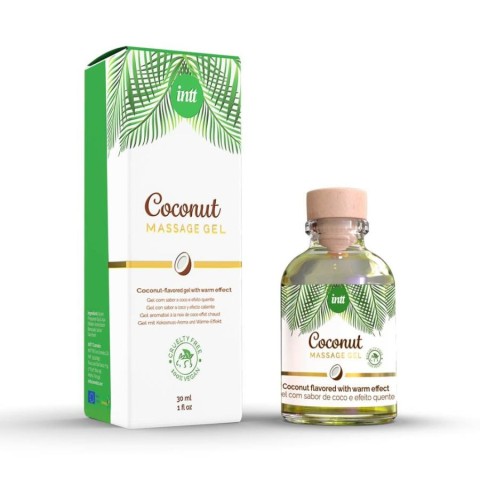 Uleiuri masaj si creme, Gel Stimulant Vegan Cu Efect Incalzire Si Aroma Cocos, 30 Ml, pasiune.ro