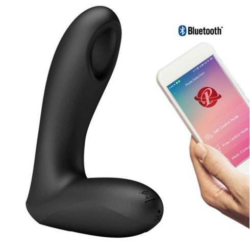 pretty, Vibrator Anal Archenemy App, Negru, 12 Cm, pasiune.ro