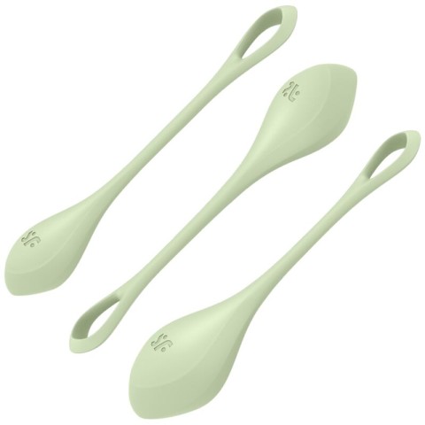 Bile vaginale, Bile Kegel Satisfyer Yoni Power 2 Green, pasiune.ro