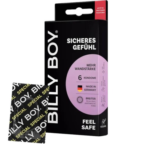 prezervative, Prezervative Billy Boy Feel Safe 6 Buc, pasiune.ro
