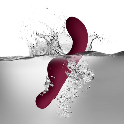 Rocks-Off, Vibrator Punctul G Ruby Glow Blush, Bordo, 17 Cm, pasiune.ro