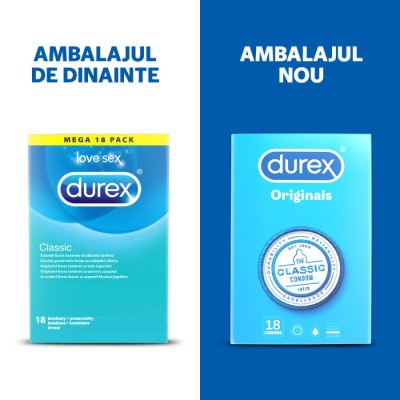 Prezervative Durex Clasic 18 Bucati