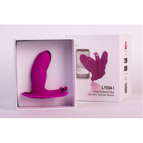 vibrator, Vibrator Lydia I Smart Butterfly Vibe, Mov, pasiune.ro