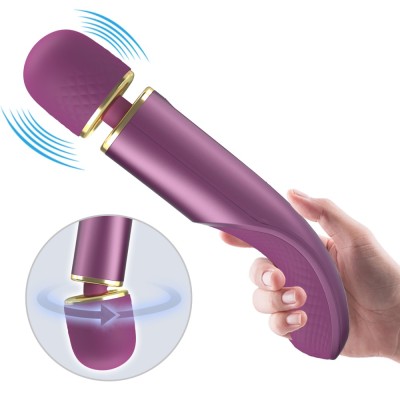 Vibrator Bagheta Colorful Massager, Violet, 24 Cm