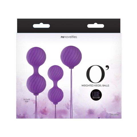 NS Toys, Bile Vaginale Luxe - O - Kegel Balls - Mov, pasiune.ro