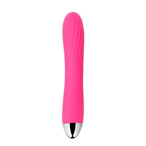 Svakom, Vibrator Cu Functie De Incalzire Angel, Roz, 19 Cm, pasiune.ro