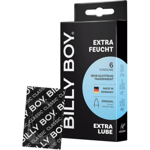 prezervative, Prezervative Billy Boy Extra Lube 6 Buc, pasiune.ro