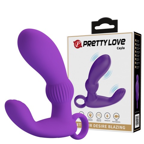 Jucarii Barbati, Vibrator Anal Cayla, Mov, 12 Cm, pasiune.ro