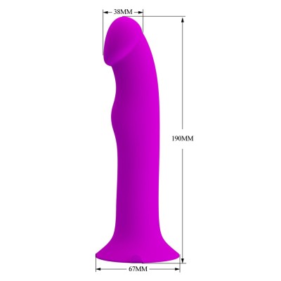 Vibrator Realistic Murray, Violet, 19 Cm