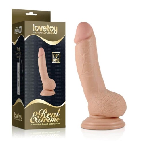 dildo, Dildo Realistic Cu Ventuza Real Extreme, Natural, 18 Cm, pasiune.ro