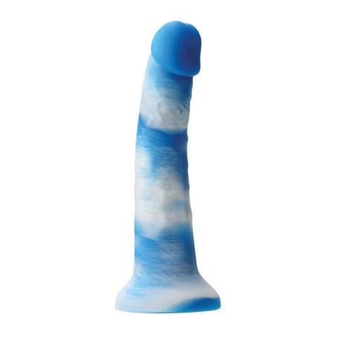 Dildouri Anale, Dildo Clasic Colours Pleasures Yum Yum, Albastru, 20 Cm, pasiune.ro