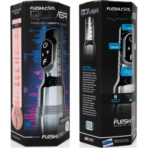 fleshlight, Masturbator Cu Vibratii Fleshlight Quiver Reincarcabil, pasiune.ro