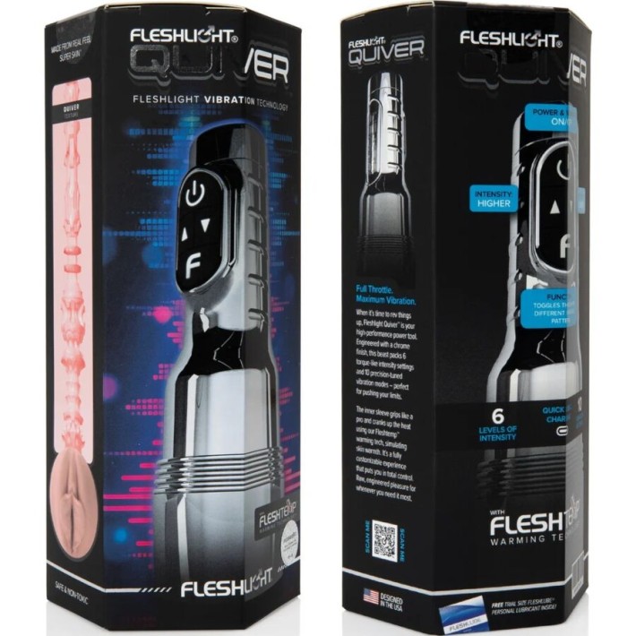 Masturbator Cu Vibratii Fleshlight Quiver Reincarcabil 16