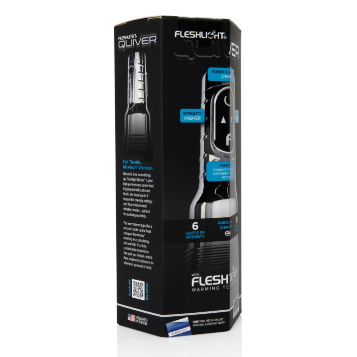 Masturbator Cu Vibratii Fleshlight Quiver Reincarcabil 8