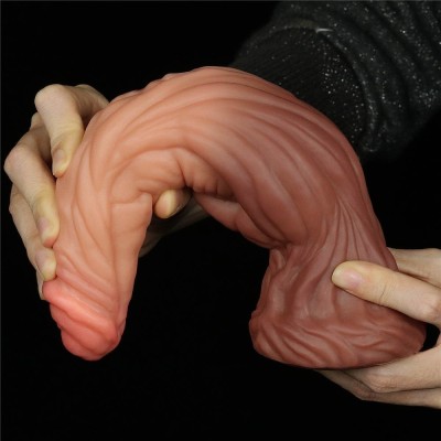 Dildo Mega Dublu-stratificat Nature Cock, 24.5 Cm