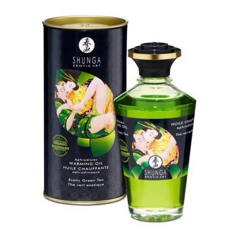 ulei, Ulei Afrodisiac Cu Efect De Caldura Exotic Green Tea, 100 Ml, pasiune.ro