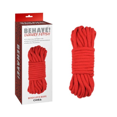 Franghie Pentru Imobilizare Erotica Bind Love Rope, Rosu, 10 M