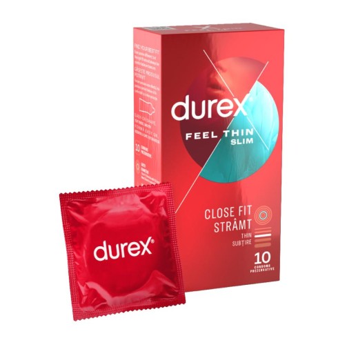 prezervative, Prezervative Durex Feel Thin Slim Fit, 10 Buc, pasiune.ro