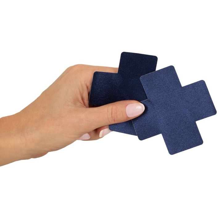 Nipple Covers In Forma De X Albastru Inchis 4