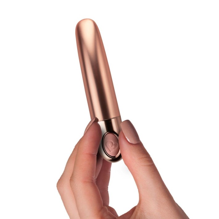 Glont Vibrator Ellipse, Metallic Dusk Pink, 7.5 Cm