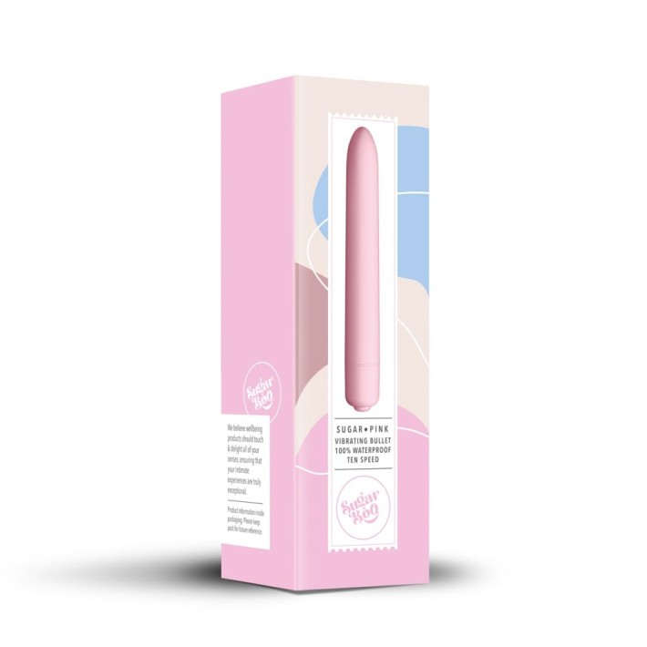 Glont Vibrator Sugarboo Sugar Pink, Roz, 14 Cm