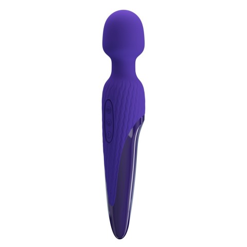 Vibratoare Clitoridiene, Vibrator Bagheta Cu Functie Incalzire Antony Youth, Indigo, 26 Cm, pasiune.ro