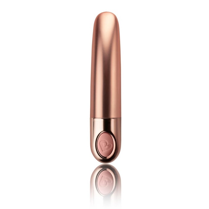 Glont Vibrator Ellipse, Metallic Dusk Pink, 7.5 Cm