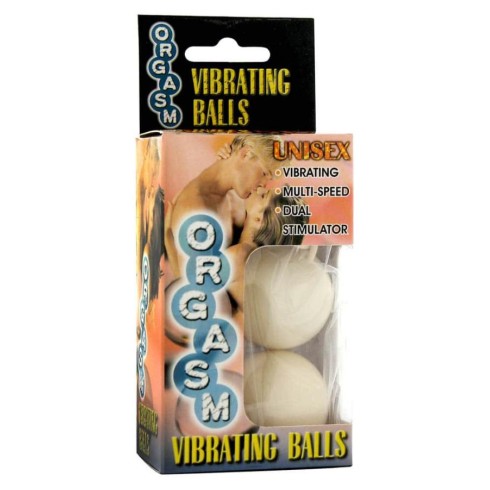 Bile Vaginale Cu Vibratii Orgasm Vibrating Balls, Alb