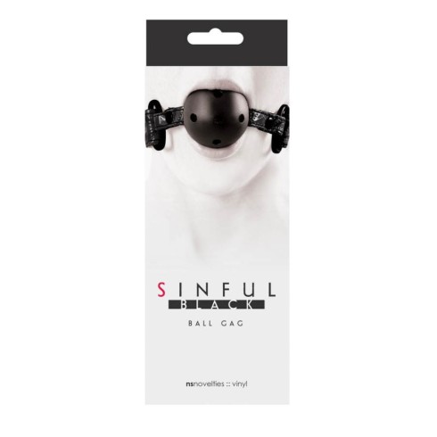 SINFUL BALL GAG BLACK