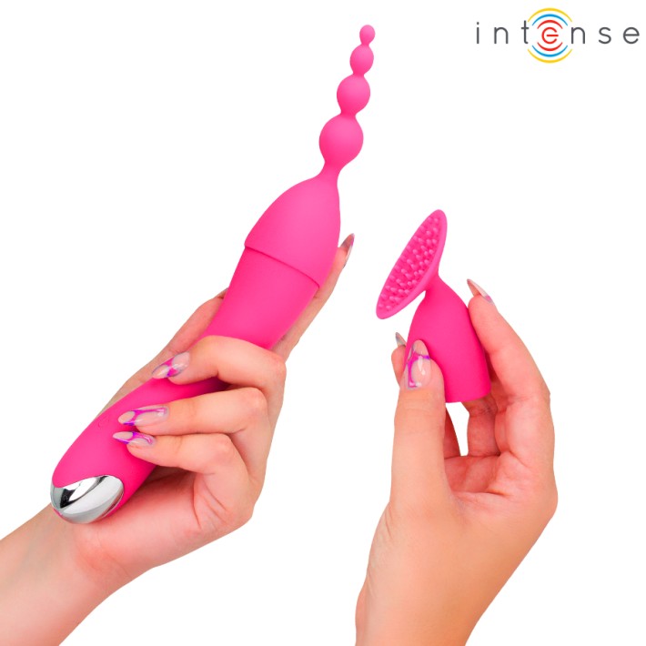 Vibrator Cher Intense, Capete Interschimbabile Roz 8