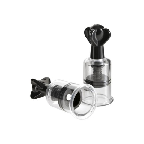 Stimulatoare, Ventuze Pentru Sfarcuri Super Suckers, Negru, pasiune.ro