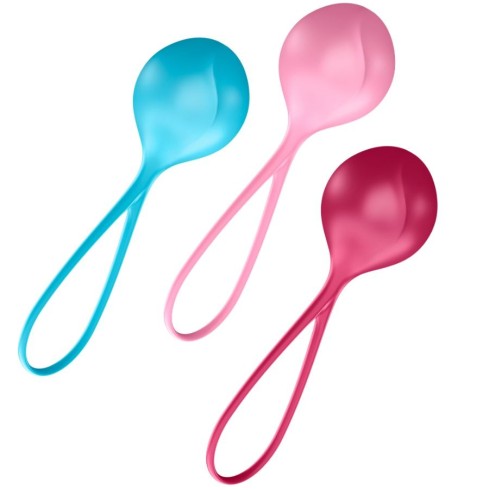 set, Set 3 Bile Vaginale, Multicolor, pasiune.ro