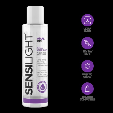 Lubrifiant Sex Anal, Lubrifiant Anal Gel Pe Baza De Apa Sensilight, 150 Ml, pasiune.ro