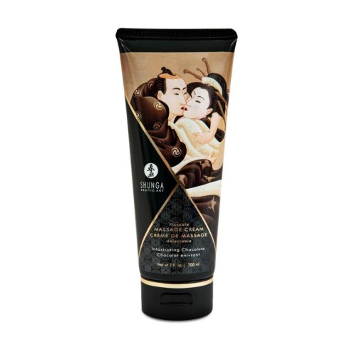 Shunga, Crema Pentru Masaj Erotic Intoxicating Chocolate, 200 Ml, pasiune.ro