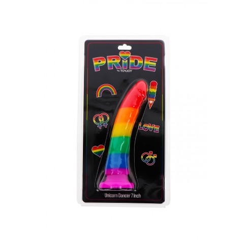 ToyJoy, Dildo Unicorn Dancer Curcubeu 17.5cm, pasiune.ro