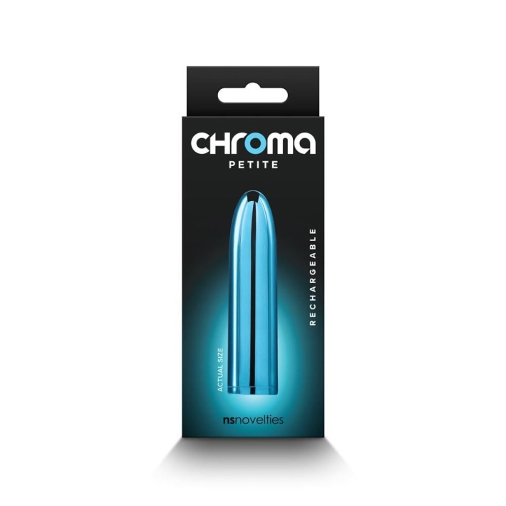 Glont Vibrator Chroma Petite Bullet, Turcoaz, 8.5 Cm
