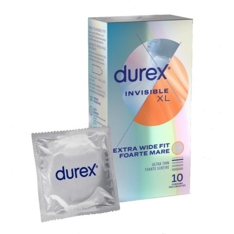 Durex, Prezervative Durex Invisible Xl, 10 Buc, pasiune.ro