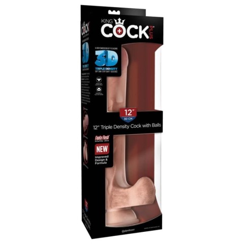 Pagina 8 - Dildouri Clasice, Dildo Clasic Cu Testicule King Cock Plus Triple Density, Natural, 30 Cm, pasiune.ro