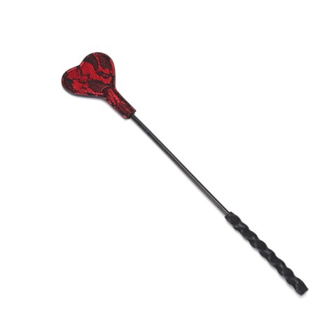 LIEBE SEELE, Cravasa Victorian Garden: Lace And Vegan Leather Mini Crop, 38.5 Cm, pasiune.ro