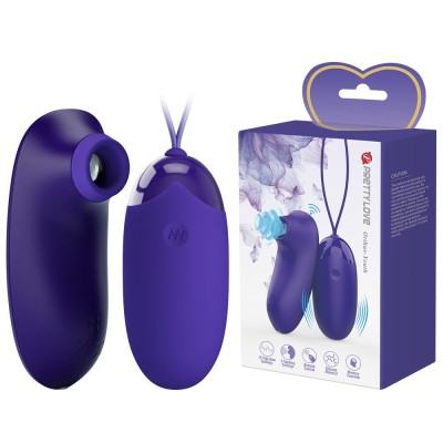 Stimulator Clitoridian Cu Suctiune Si Ou Vibrator Orthus, Indigo