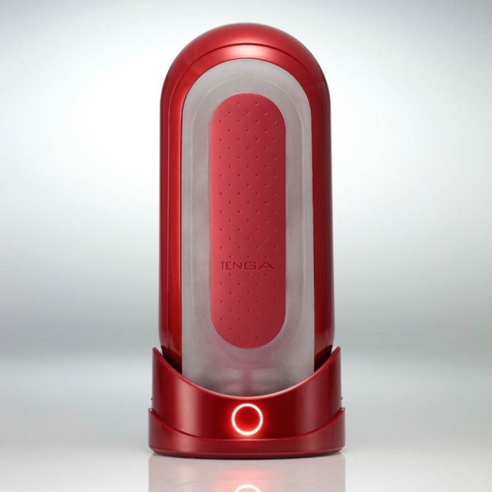 Set Masturbator Flip Zero Red + Dispozitiv Incalzire Flip Warmer