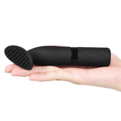 Vibrator Clitoridian O-sensual Clit Jiggle, Negru, 14 Cm