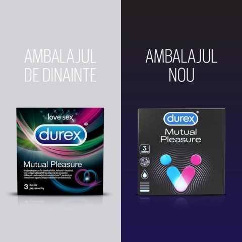 Prezervative, Prezervative Durex Mutual Pleasure 3 Buc, pasiune.ro
