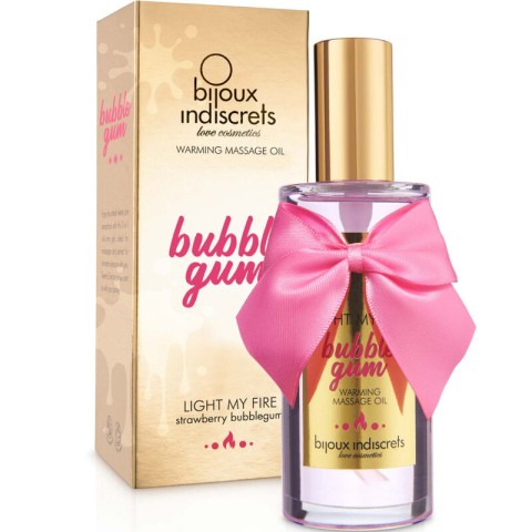 Bijoux, Ulei De Masaj Cu Efect De Caldura Bijoux Indiscrets Aroma Bubble Gum 100 Ml, pasiune.ro