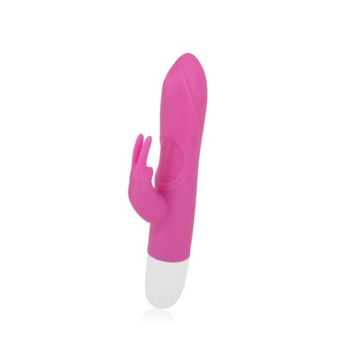Vibrator Rabbit Roller Tip, Roz, 14 Cm