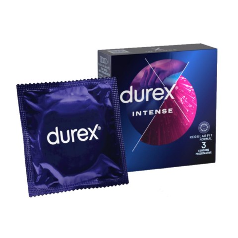 Prezervative, Prezervative Durex Intense Orgasmic, 3 Bucati, pasiune.ro