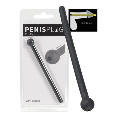 ou, Penis Plug Piss Play Black, pasiune.ro