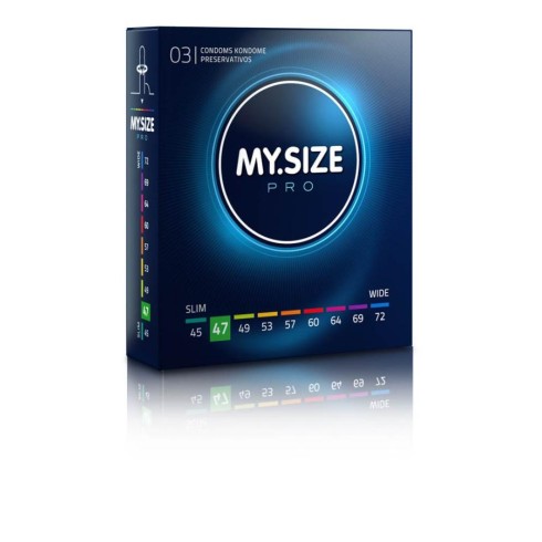 latex, Prezervative My Size Pro Diametru 47 Mm (3 Buc.), pasiune.ro