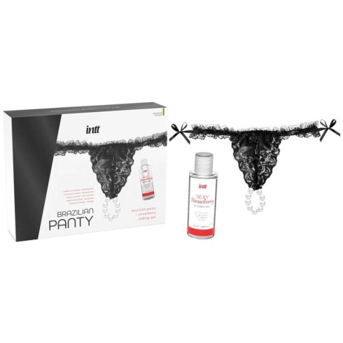 Set Cadou Chilotei Sexy + Lubrifiant Cu Aroma Capsuni 